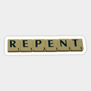 Repent Sticker